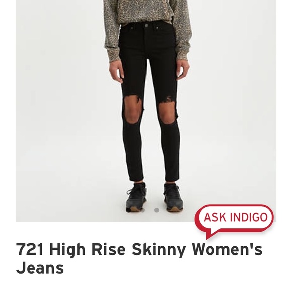 Levi's Denim - NWT Levi's 721 High-Rise Distressed Skinny Jeans